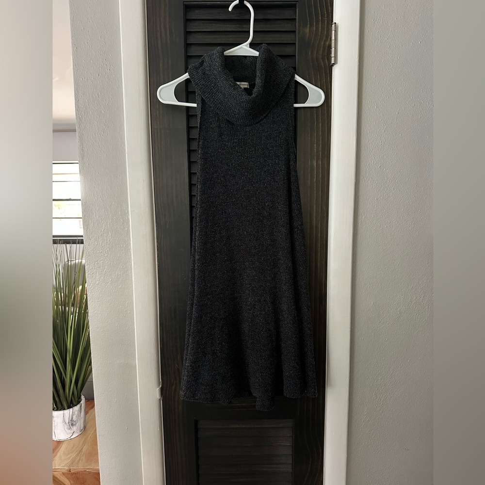 Turtle neck sweater dress